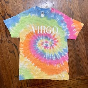 Brand new tide dye VIRGO tee